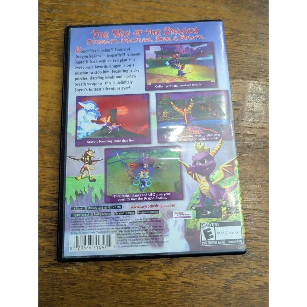 Spyro Enter the Dragonfly (Sony PlayStation 2, 2002) Greatest Hits PS2  CIB